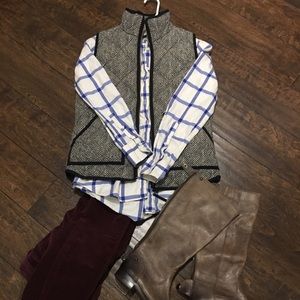 J Crew Herringbone Vest